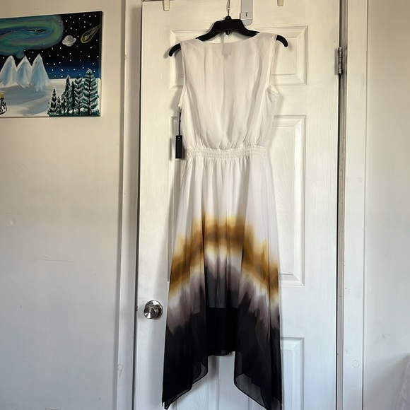 Simply Vera Vera Wang Dress Sz MP Asymmetrical Lined Sleeveless V Neck White NWT - Picture 6 of 15